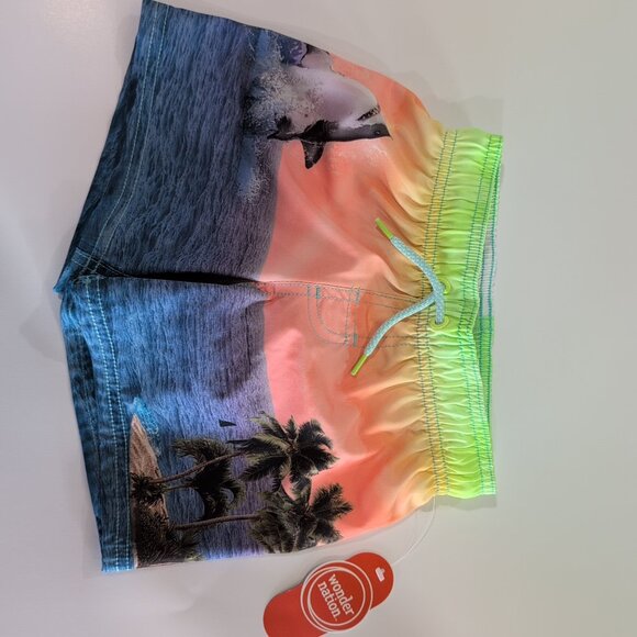 Wonder Nation UPF 50 Plus Quick Dry Swim Shorts XS (4-5) - Picture 3 of 5